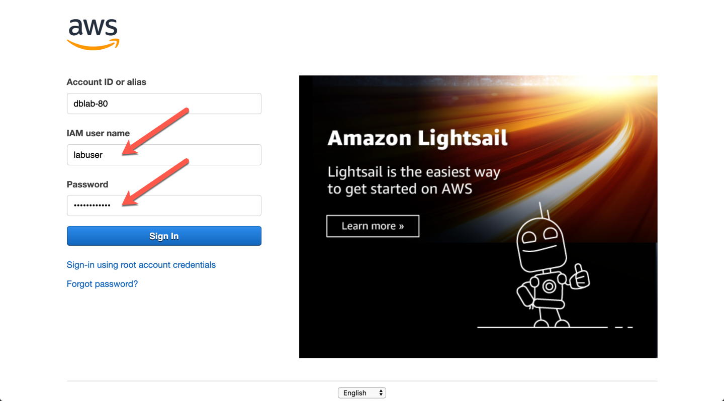 AWS Management Console Login